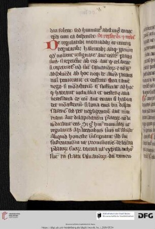 ›De regularibus et monialibus‹