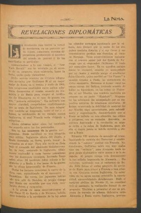 Revelaciones diplomáticas