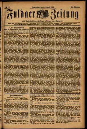 Ausgabe vom Donnerstag, den 06. August 1896.
