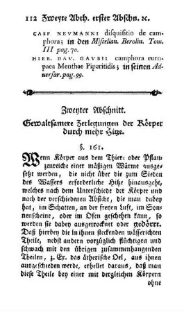Dörren und Rösten der Körper (§§. 161, 162)