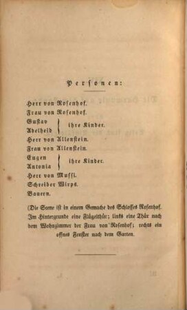 Hoftheater von Barataria oder Sprichwortspiele, 3