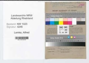 Entnazifizierung Alfred Lemke , geb. 05.03.1909 (Dolmetscher)