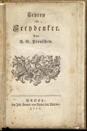Lehren für Freydenker