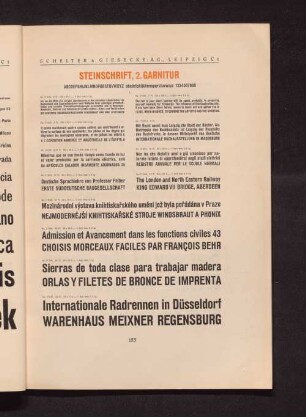 Steinschrift, 2 Garnitur