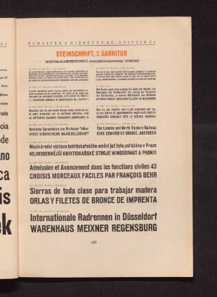 Steinschrift, 2 Garnitur