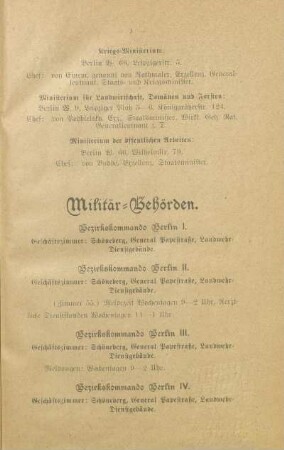 Militär-Behörden