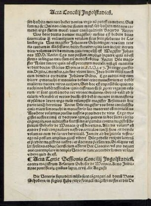 Acta Tertie Sessionis Concilii Ingolstadiensis.