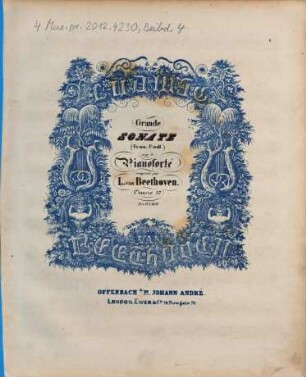 Grande sonate (Fa min. F moll) pour le pianoforté : Oeuvre 57
