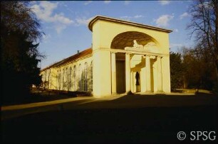 Potsdam, Neuer Garten, Orangerie, Ägyptisches Portal.