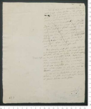 Manuskriptentwurf von "Vorwort" zum Tagebuch der Reise um die Welt sowie Notiz