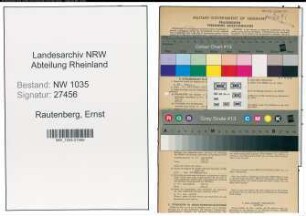 Entnazifizierung Ernst Rautenberg , geb. 09.11.1907 (Kaufmaennischer Angestellter)