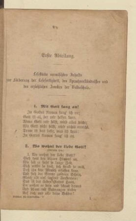 Erste Abteilung