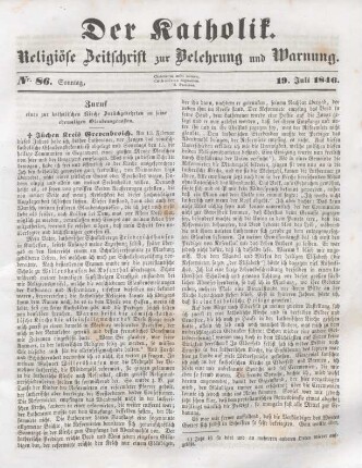 393-396 Zuruf eines zur katholischen Kirche Zurückgekehrten an seine ehemaligen Glaubensgenossen