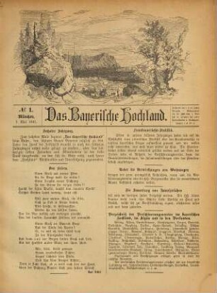 Das bayerische Hochland. 6. 1891