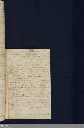29b) Briefentwurf: A. W. Schlegel an den russischen Baron Schilling de Canstadt; undat.