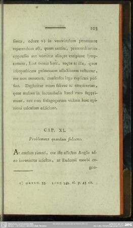 Cap. XI. Problemata quaedam solvens