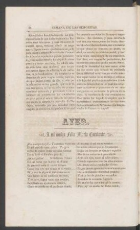 Ayer. : A mi amigo Félix Mario Escalante.