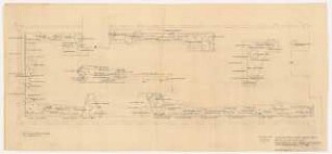 Dachgarten Deutsche Post, Frankfurt/Main: Bepflanzungsplan 1:50, Überarbeitung auch der Angaben und des Planes Nr. 23 vom 13. März 1954