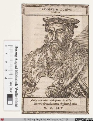 Bildnis Jacob Milich(ius)