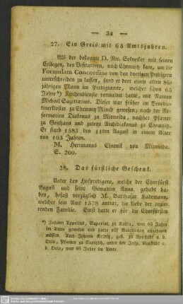 27. Ein Greis mit 65 Amtsjahren