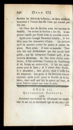 Oton III. Quatorzieme Empereur.