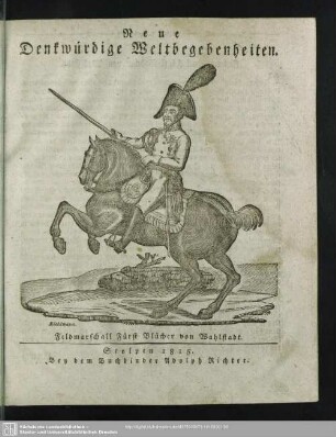 Neue Denkwürdige Weltbegenheiten, 1815