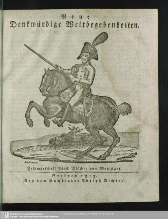 Neue Denkwürdige Weltbegenheiten, 1815