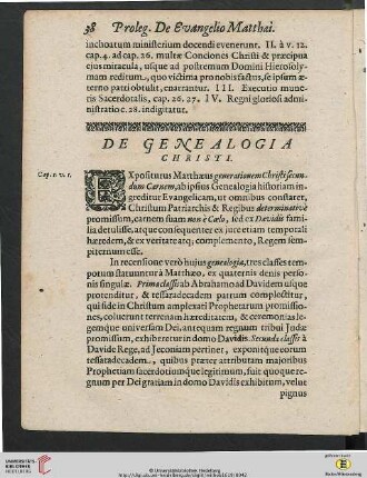 De Genealogia Christi