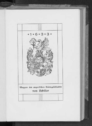 Wappen des ungarischen Adelsgeschlechts von Schiller