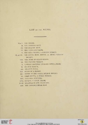 List of the views
