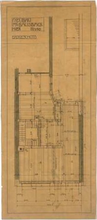 Billing, Hermann; Karlsruhe, Amalienstr. 53; Haus Bausback - Grundriss EG