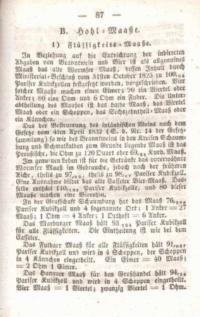 B. Hohl-Maaße.