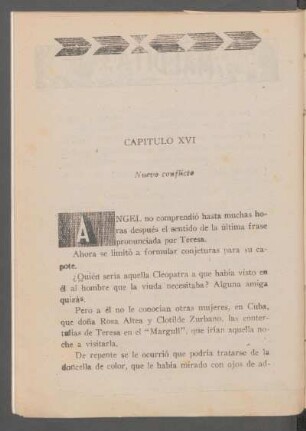 Capítulo XVI - Nuevo conflicto