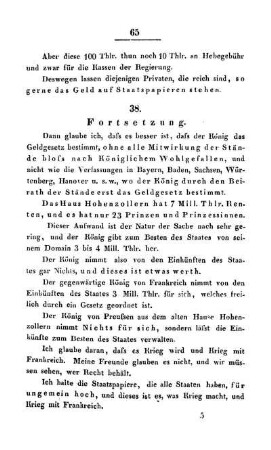 38. Fortsetzung