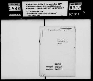 Grünfeld, Gerson gen. Gustav, Tapeziermeister, Mannheim Lagerbuch-Nr. 4276 Mannheim