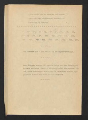 Verzeichnis der abgegebenen Manuscripta borussica in Quarto