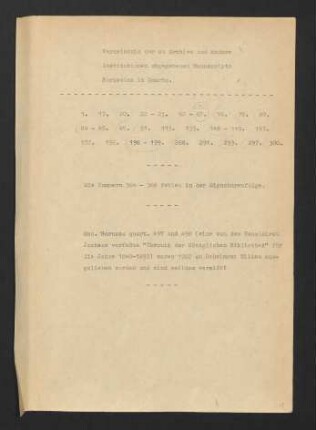 Verzeichnis der abgegebenen Manuscripta borussica in Quarto