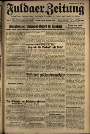 Ausgabe vom Freitag, den 04. Februar 1938.