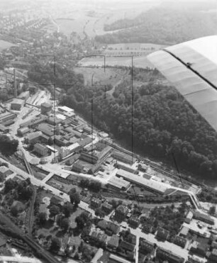 Papierfabrik in Freital-Hainsberg : Blickrichtung Osten