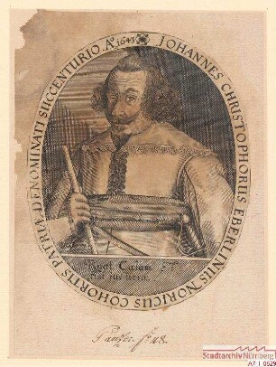 Johann Christoph Eberlein, Nürnberger, "Succenturio" einer Nürnberger Einheit