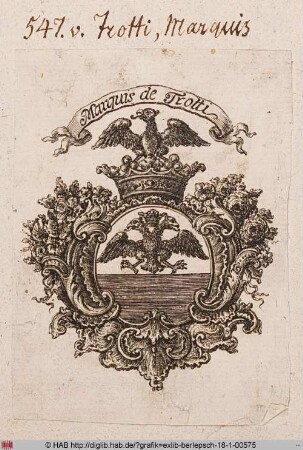 Wappen des Marquis de Trotti