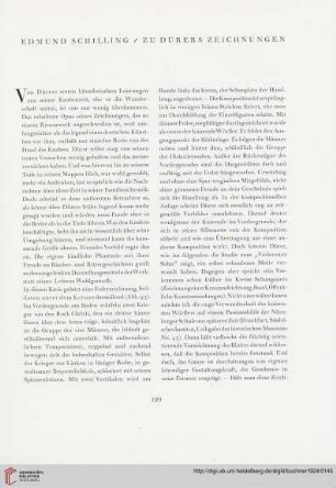 Zu Dürers Zeichnungen