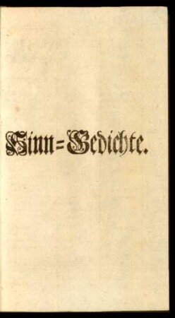 Sinn-Gedichte