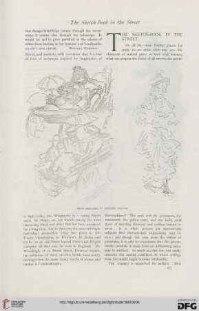 1: The sketch-book in the street