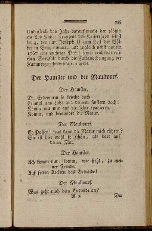 Der Hamster und der Maulwurf