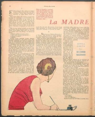 La madre de las aguas : Novela corta por Alejandro Magrassi
