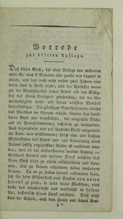 Vorrede zur dritten Auflage