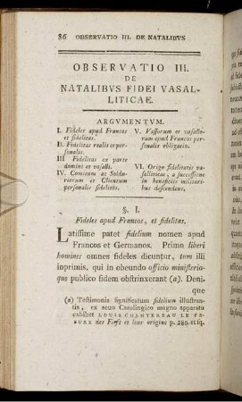 Observatio III.