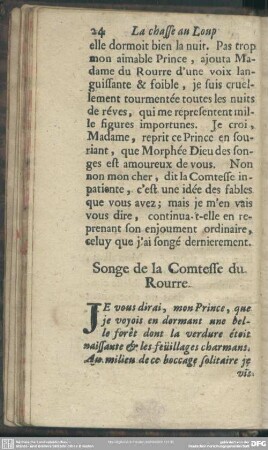 Songe de la Comtesse du Rourre