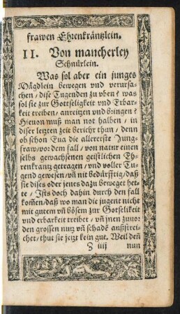 II. Von mancherley Schnürlein.